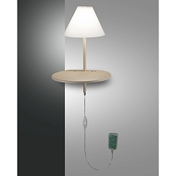 Fabas Luce GOODNIGHT LED Wall luminaire, dove gray