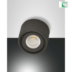 LED Spot ANZIO, 1x 6W, 3000K, 540lm, IP20, antracit