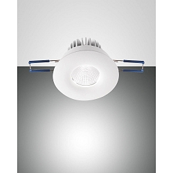 Fabas Luce SIGMA LED Indbygningslampe s�t Spot rund, fast, hvid