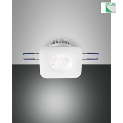 Fabas Luce SIGMA LED Recessed luminaires set Spot square, fixed, white
