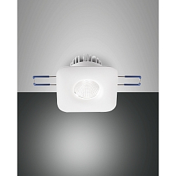 Fabas Luce SIGMA LED Indbygningslampe s�t Spot firkantet, fast, hvid