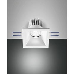 Fabas Luce SIGMA LED Indbygningslampe s�t Spot firkantet, hvid