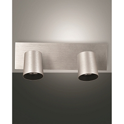 Spot MODO, GU10, 2x 35W, IP20, brushed aluminum