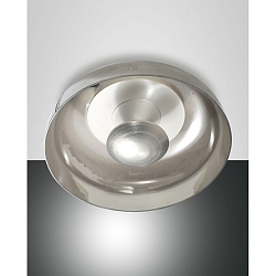 LED Ceiling luminaire VINTAGE, 1x 15W, 3000K, 1350lm, IP20, gray transparent