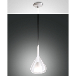 Pendant luminaire LILA, E27, 1x 40W, IP20, transparent
