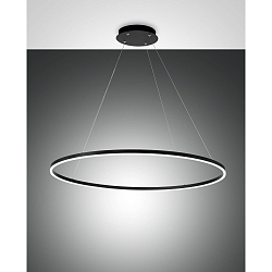 LED Pendel GIOTTO, 60W, 3000K, 6300lm, IP20, inkl. Smartluce, sort