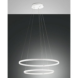 LED Pendel GIOTTO, 37+28W, 3000K, 4030+3020lm, IP20, inkl. Smartluce, hvid