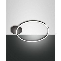 LED Loftlampe GIOTTO, inkl. Smartluce, 1x 36W, 3000K, 3240lm, IP20, sort