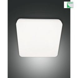LED Ceiling luminaire FOLK, 1x 27W, 3000K, 2150lm, IP65, white, with motion detector