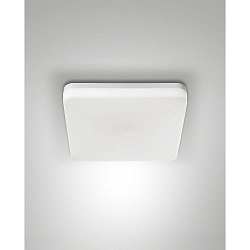 LED Loftlampe FOLK, 1x 27W, 3000K, 2150lm, IP65, hvid, med bev�gelsesdetektor