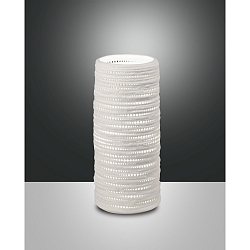 Table lamp MARBELLA, 25cm, E27, 1x 40W, IP20, white