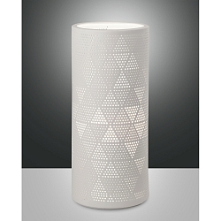 Bordlampe MICOL, 28,5cm, E27, 1x 40W, IP20, hvid