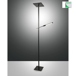 LED Standerlampe IDEAL, 40W+8W, 3000K, 300/500lm, IP20, sort