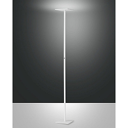 Standerlampe IDEAL IP20, satin, hvid d�mpbar