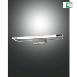 LED Wall luminaire RAPALLO, 1x 10W, 3000K, 1100lm, IP44, chromed