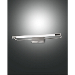 LED Wall luminaire RAPALLO, 1x 10W, 3000K, 1100lm, IP44, chromed