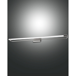 LED Wall luminaire RAPALLO, 1x 20W, 3000K, 2200lm, IP44, chromed
