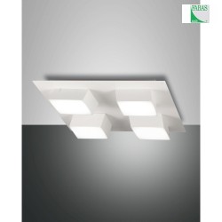 LED Spot LUCAS, 4x 12W, 3000K, 3500lm, IP20, hvid