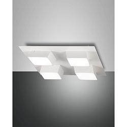 LED Spot LUCAS, 4x 12W, 3000K, 3500lm, IP20, hvid