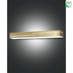 wall luminaire BANNY up / down IP20, brass, satined dimmable