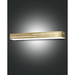 V�glampe BANNY up / down IP20, messing, satin d�mpbar