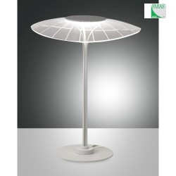 LED Table lamp VELA, 1x 12W, 3000K, 800lm, IP20, white