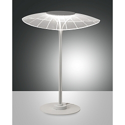LED Bordlampe VELA, 1x 12W, 3000K, 800lm, IP20, hvid