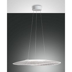 LED Pendel VELA, 1x 40W, 3000K, 4000lm, IP20, hvid, inkl. Smartluce