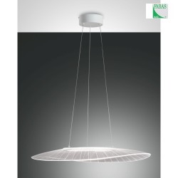 LED Pendant luminaire VELA, 1x 40W, 3000K, 4000lm, IP20, white