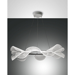 LED Pendel SYLVIE, 1x 40W, 3000K, 3200lm, IP20, hvid