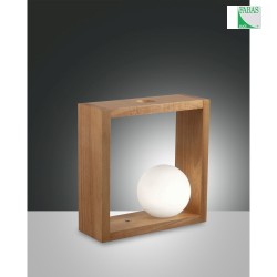 LED Table lamp KARK, 5W, 3000K, 470lm, IP20, oak wood