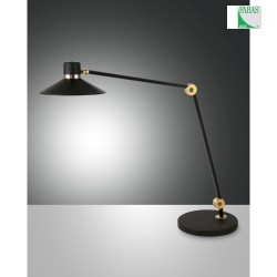 LED Table lamp PANAREA, 20W, 2700-5000K, 1020lm, IP20, black / gold matt