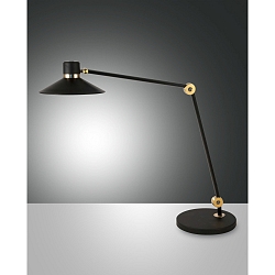 LED Table lamp PANAREA, 20W, 2700-5000K, 1020lm, IP20, black / gold matt