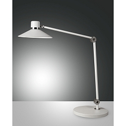 LED Table lamp PANAREA, 20W, 2700-5000K, 1020lm, IP20, white / silver