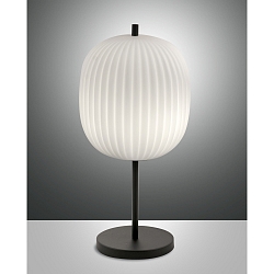 Bordlampe DOMIZIA, E27, IP20, sort / hvid