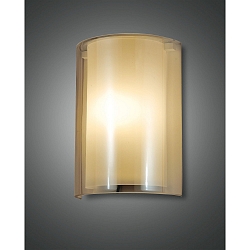 Væglampe MARIBEL E27 IP20, rav, hvid 