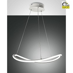 pendant luminaire TIRRENO 1 flame IP20, satined, white dimmable