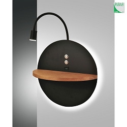 wall luminaire DUAL IP20, black dimmable