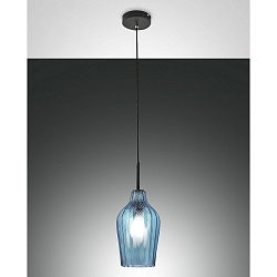 pendant luminaire STINTINO E27 IP20, azure, black