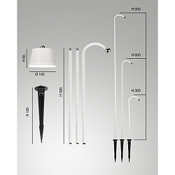 Batterilampe ARMANDA IP54, sort d�mpbar