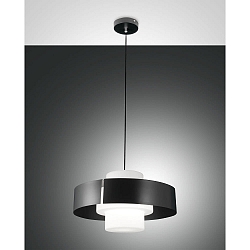 pendant luminaire LOTO E27 IP20, black
