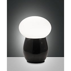 Bordlampe FREDDY E27 IP20, sort d�mpbar