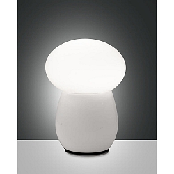 Bordlampe FREDDY E27 IP20, hvid d�mpbar