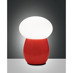 Bordlampe FREDDY E27 IP20, r�d d�mpbar
