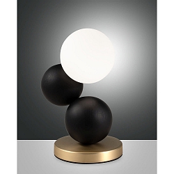 Bordlampe MICKY G9 IP20, guld d�mpbar