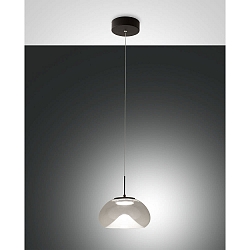 pendant luminaire BRENA 1 flame IP20, black dimmable