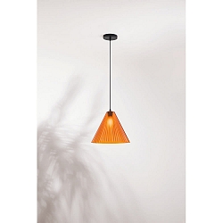 pendant luminaire CONE E27 IP20, black, wine red