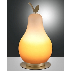 Bordlampe WILMA IP20, messing satineret d�mpbar