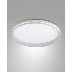 ceiling luminaire ISY � 45CM CCT Switch, with decorative ring, with spacer IP20, white dimmable