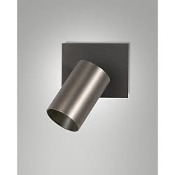 reading lamp FLORES 1 flame, with switch GU10 IP20, grey, gunmetal dimmable